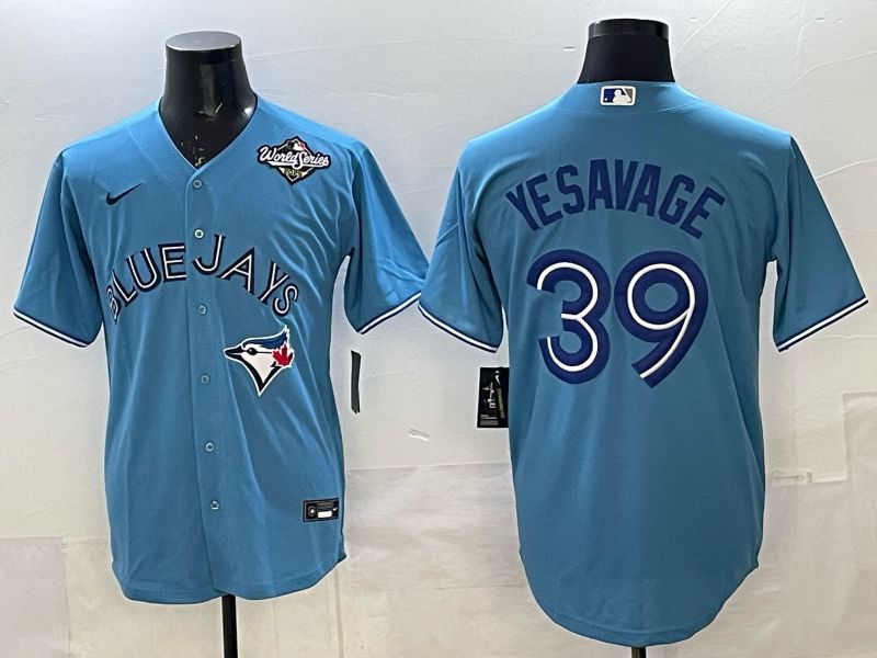 Men 2025 Toronto Blue Jays #39 Yeaavage Light Blue Game Nike MLB Jersey style 05